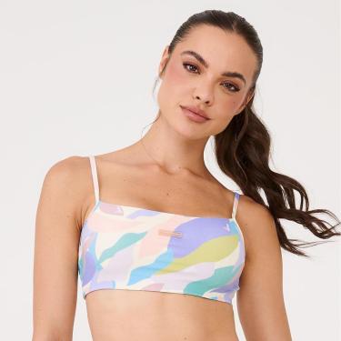 Imagem de Top Faixa Estampa Poliamida Soft Com Bojo Donna Carioca-Feminino