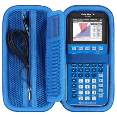 Imagem de RIYADAone Capa rígida de substituição para Texas Instruments TI-84 Plus CE/TI-84 Plus/TI-Nspire CX II CAS/TI-Nspire CX II/TI-83 Plus/TI-89 Titanium/TI-85 / TI-86 Color Graphing Calculator (capa azul