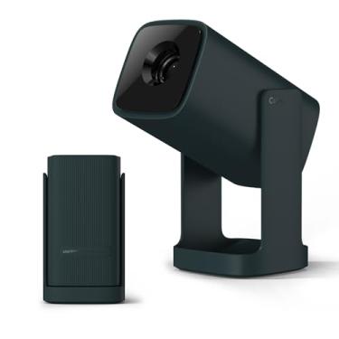 Imagem de Wanbo Mini projetor Cube 1 com WiFi e Bluetooth, projetor inteligente compatível com 1080p, 350 ANSI, compatível com Android 11, foco automático e Keystone, proyector portátil de filmes ao ar livre