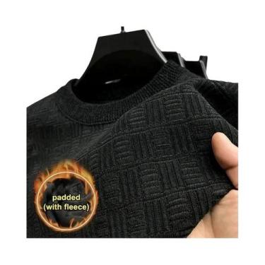 Imagem de Suéter Pullover 100% Lã Merino Pura Para Homens E Mulheres, Gola Redon