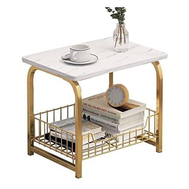 Imagem de Mesa central sofá mesa lateral casa sala de estar simples moderna mesa lateral simples mesa pequena mesa de centro mesa de quarto (B)