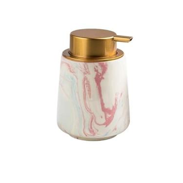 Imagem de Dispensador de sabão líquido para dispensador de sabão de cozinha, frasco de espuma de cerâmica, frasco de loção de prensa de hotel, xampu, gel de banho, desinfetante para as mãos, dispensador de