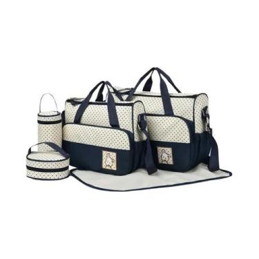 Imagem de Conjunto De Bolsa De Fraldas Para Bebê De Grande Capacidade Para Mães,