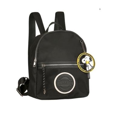 Imagem de Mini Mochila Preta Snoopy Fun Com Chaveiro - Semax
