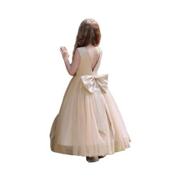 Imagem de Vestido De Festa Formal Para Menina Adolescente Tamanho 5-12 Anos Com 