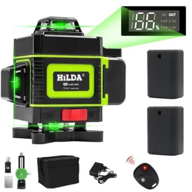 Imagem de Nível A Laser 16 Linhas Verde 2 Baterias Recarregável 360