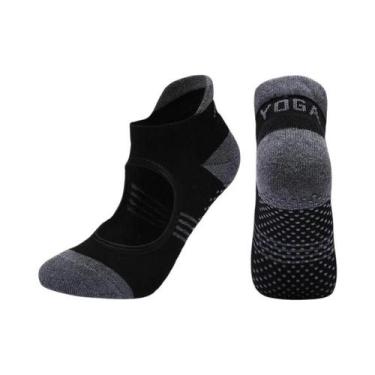 Imagem de Meias De Pilates E Yoga Femininas Respiráveis Antiderrapantes Sem Calc