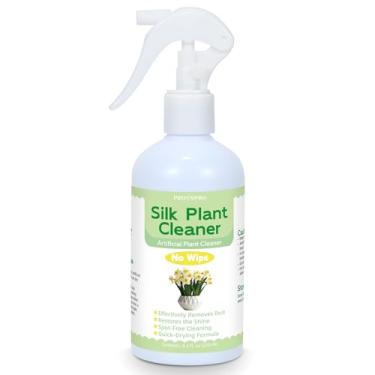 Imagem de provspro Spray de limpeza de plantas de seda sem lenço, limpador de plantas artificiais para plantas e flores falsas, removedor de poeira de secagem rápida, restaura o brilho, spray de limpeza sem