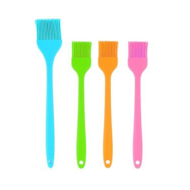 Imagem de Pincel de silicone para regar pastelaria, pincel de silicone para cozinhar resistente ao calor e design de uma peça, livre de BPA, pincéis para espalhar óleo manteiga molho marinadas para, pincel de