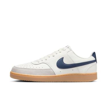 Imagem de Nike Tênis masculino Court Vision Low, Vela/azul-marinho/marrom claro, 47