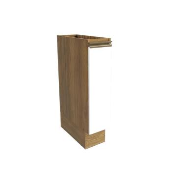 Imagem de Nicho Porta Condimentos Celeste Kappesberg 100% Mdf Nogueira/branco 20cm