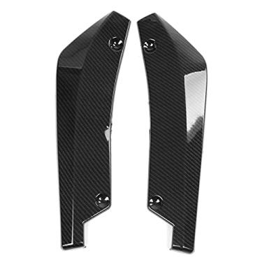 Imagem de Estink Divisor de Saia do Para-choques Traseiro, 2Pcs Difusor Canard Aerofólio Universal para Carro Em ABS Plástico Com Fita Adesiva Dupla Face, para a Maioria Dos Modelos de (padrão de fibra de