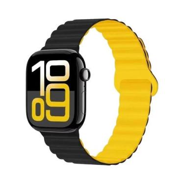 Imagem de Pulseira Esportiva Magnética De Silicone 42mm 44mm 45mm 46mm 49mm Para