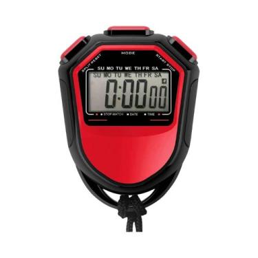 Imagem de Cronômetro Digital À Prova d'Água Com LCD, Timer E Cronógrafo Portátil