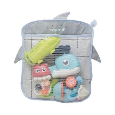 Imagem de Cesto De Rede Para Banho De Bebê Com Design De Sucção, Brinquedo De Ba