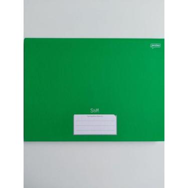 Imagem de Caderno de desenho Jandaia stiff brochura vertical verde