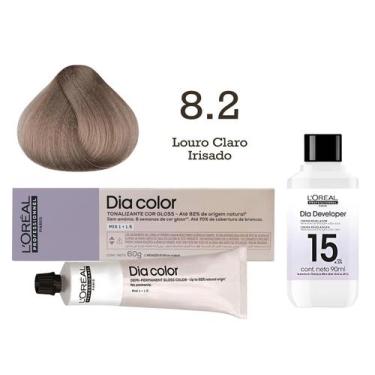 Imagem de Tonalizante Dia Color 8.2 Louro Claro Irisado + Emulsão Reveladora 15v