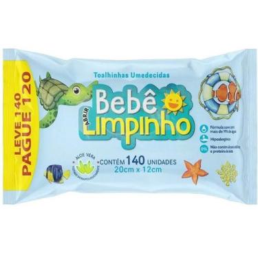 Imagem de Toalhas Umedecidas Bebe Limpinho 140 Unidades Hipoalergenico - Cimed