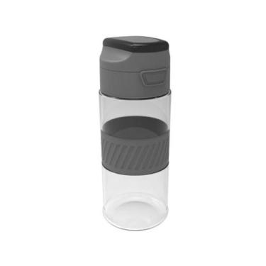 Imagem de Squeeze eleve 650ml, esportes,academia,lazer soprano - cinza