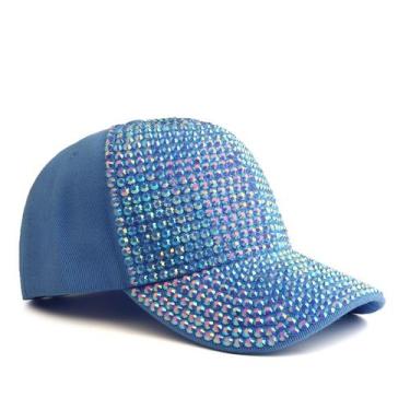 Imagem de Boné de beisebol Trucker com design de strass completo para adultos - 