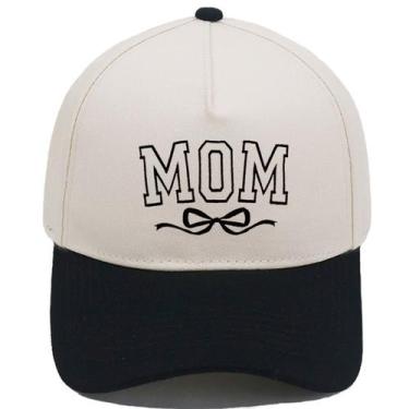 Imagem de Boné de beisebol, chapéus lisos de algodão com bordado MOM Low - Yiwei