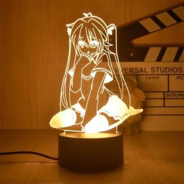 Imagem de Luz noturna Hatsune Miku 3D com mudança de cor LED para crianças - Yiw