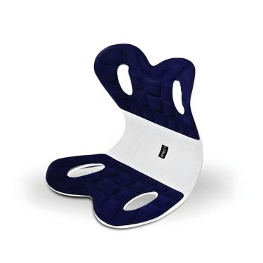 Imagem de Almofada De Apoio Lombar Cadeira Correção De Coluna M - Azul