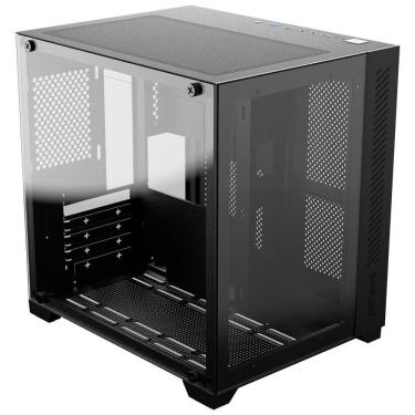 Imagem de Gabinete Gamer Forcefield Black Vulcan - Frontal E...