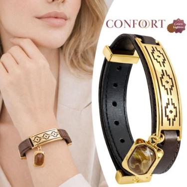 Imagem de Pulseira Country Feminina Bracelete Moda Rural Cavalo Cavalgada - GRAN