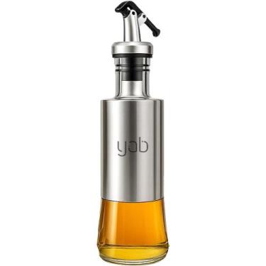 Imagem de Galheteiro Porta Azeite Vinagre E Óleo C/ Dosador Inox 300 ML - Yab, Y