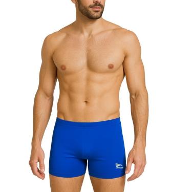 Imagem de Sunga Masculina Boxer Natação Praia Lisa Azul Royal Adulto Premium Progne Sports-Unissex
