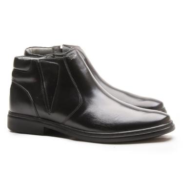 Imagem de Bota Anti-stress Masculina Cano Médio Couro Solado Conforto-Masculino