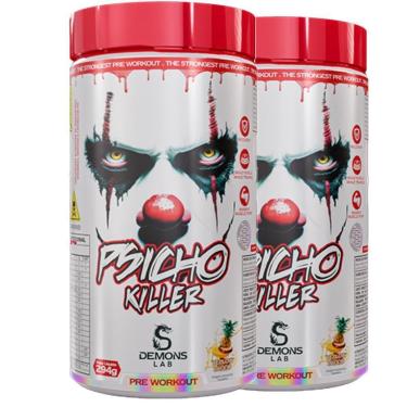 Imagem de 2x Pre Treino Psicho Killer Yellow Bloody 300g - Demons Lab-Unissex