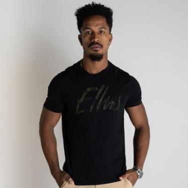 Imagem de Camiseta Ellus Essentials Fine Maxi Preta-Masculino