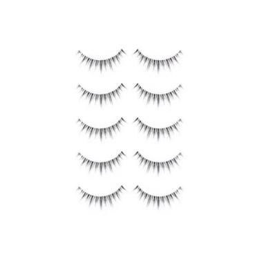 Imagem de Cílios Postiços Realistas Para Mulheres, Estilo Manga, 5 Pares, Fibra 