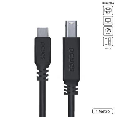 Imagem de Cabo Usb Tipo-C para Usb B 3.0 P3ucbp-1 para Impressora com Transferência Até 5 Gbps Pr...
