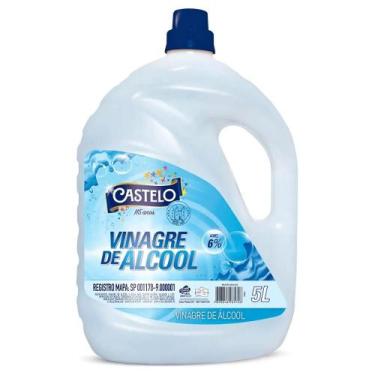 Imagem de Vinagre de Álcool Castelo 6% de Acidez Galão 5 Litros