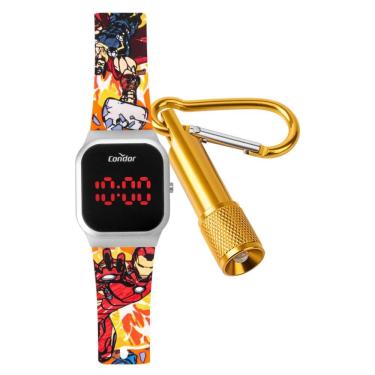 Imagem de Relógio Condor Masculino Ref: Cohb21aai/k8l Infantil LED Avengers