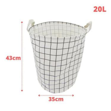 Imagem de Cesto Organizador p Roupas Brinquedos Dobrável Impermeável - DOLCE HOM