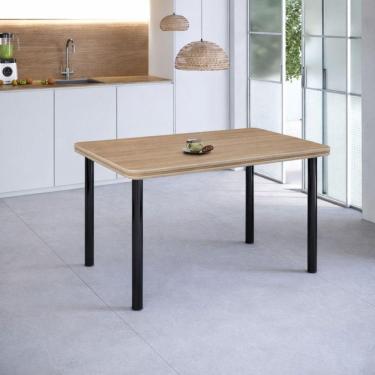 Imagem de Mesa Estrutura Preta Mp1010-tp800 Tampo 1500x800x45mm Preto/