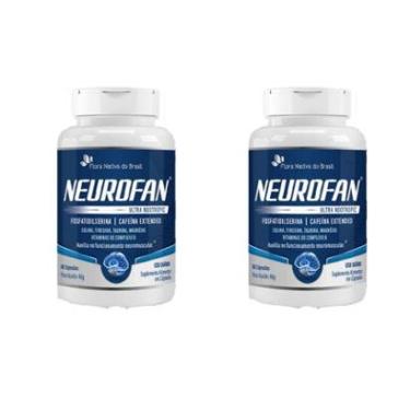 Imagem de Kit 2 Neurofan Ultra Nootropic Fosfatidilserina + Vitaminas 2x60 cps Flora Nativa-Unissex