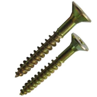 Imagem de Parafuso Para Aglomerado com Cabeça Chata Phs 4,5x25 com Cartela 10 Pe