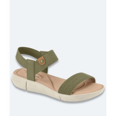 Imagem de Sandália Feminina Rasteira Tiras Modare Verde-18117, 38, Verde