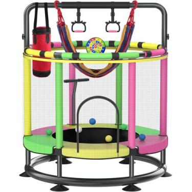 Imagem de Trampolim JO bulidershrs 55" para crianças pequenas, anti-ferrugem, 20