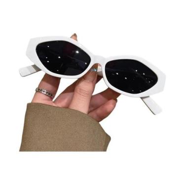 Imagem de Óculos De Sol Pequenos Multicoloridos Com Armação Oval UV400, Moda Ten