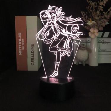 Imagem de Luz noturna LED 3D Plants vs Zombies Hu Taos que muda de cor - yiweisa