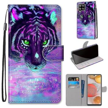 Imagem de Capa de telefone Samsung Galaxy A42 5G Tiger Drinking Water - Gloome S