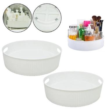 Imagem de 2 Organizador Giratório Bandeja Cosméticos Cozinha Banheiro - Inter