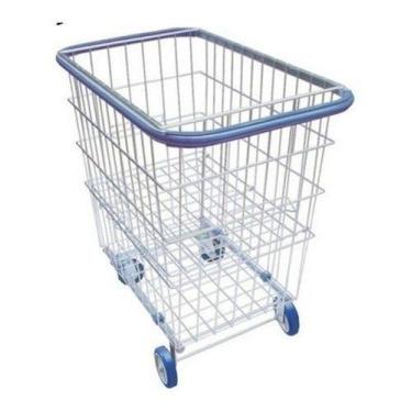 Imagem de Kit 2 Carrinho 215 Litros Com Repartição + 3 Travas - Higipack