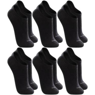 Imagem de Meia Lupo Sport Sapatilha 3270 C/6, Preto, Preto, Preto, 33-36